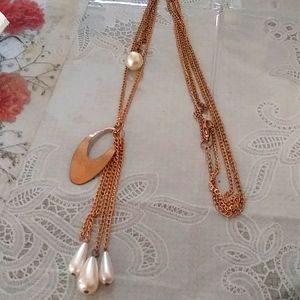 Faux Pearl Bead Necklace